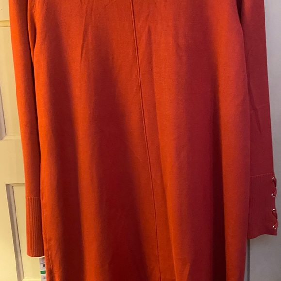 JM Collection Rusty/Red Cardigan - Picture 5 of 8